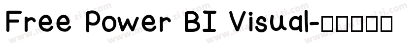 Free Power BI Visual字体转换
